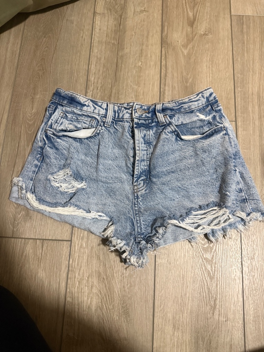 wild fable Light Blue Distressed Denim Cutoff Shorts